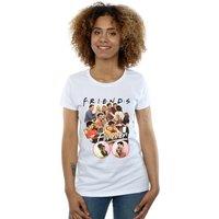 Friends Women's Forever Collage Cotton T-Shirt in White | Size: XL