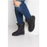 Yours Women's Wide & Extra Wide Fit Snow Boots in Black | Size: 6EEE
