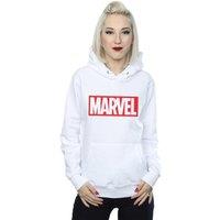 Marvel Comics Women's Classic Logo Hoodie in White | Size: Medium