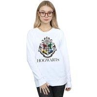 Harry Potter Women's Hogwarts Crest Sweatshirt in White | Size: Medium