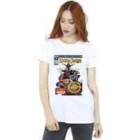 Marvel Women's Doctor Strange Comic Cover Cotton Boyfriend T-Shirt in White | Size: Medium