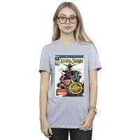 Marvel Women's Doctor Strange Comic Cover Cotton Boyfriend T-Shirt in Grey | Size: Medium