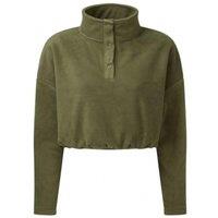 TriDri Women's Cropped Fleece Top in Olive | Size: 2XS