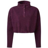 TriDri Women's Cropped Fleece Top in Wine | Size: 2XS