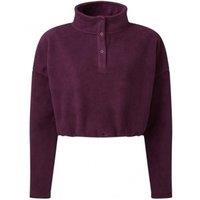 TriDri Women's Cropped Fleece Top in Wine | Size: S/M