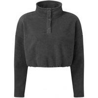 TriDri Women's Cropped Fleece Top in Charcoal | Size: Large/XL