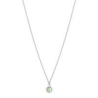 Joy by Corrine Smith Women's August Birthstone Crystal Necklace Sterling Silver in Metallic Silver | Size: 16 inches