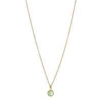 Joy by Corrine Smith Women's August Birthstone Crystal Necklace Gold Plated in Metallic Gold | Size: 18 inches