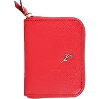 Ashwood Leather Women's 'Mini X' RFID Protected Real Leather Purse in Dark Red