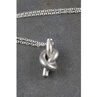 Otis Jaxon London Women's Friendship Sterling Silver Knot Promise Necklace