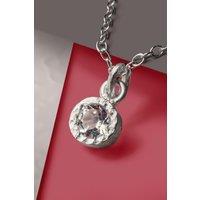 Otis Jaxon London Women's White Topaz Sterling Silver November Birthstone Pendant Necklace