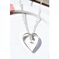 Otis Jaxon London Women's Lace Heart Sterling Silver Pendant Necklace