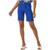 Roman Women's Turn Up Stretch Shorts in Midnight | Size: 16