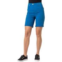 Roman Women's Turn Up Stretch Shorts in Blue | Size: 16