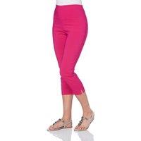 Roman Women's Cropped Stretch Trouser Capri Summer Leggings 3/4 Pedal Pushers in Cerise | Size: 12