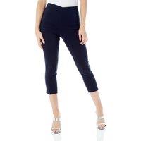 Roman Women's Petite Cropped Stretch Trouser in Navy | Size: 18
