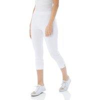 Roman Women's Petite Cropped Stretch Trouser in White | Size: 14