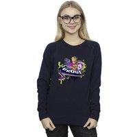 Marvel Women's Guardians Of The Galaxy Groot Gaming Holo Sweatshirt in Navy | Size: Small
