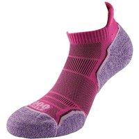 1000 Mile Women's Run Socks Pack of 2 in Dark Pink | Size: Small