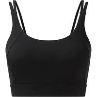 TriDri Women's Cross Back Medium Impact Sports Bra in Black | Size: 3XL