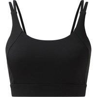 TriDri Women's Cross Back Medium Impact Sports Bra in Black | Size: 4XL