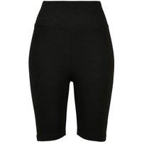 Build Your Brand Women's High Waist Cycling Shorts in Black | Size: 5XL