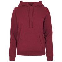 Build Your Brand Women's Basic Hoodie in Burgundy | Size: 5XL