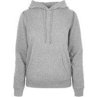 Build Your Brand Women's Basic Hoodie in Grey | Size: 5XL