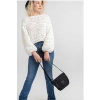 Seventeen London Women's 'Tottenham' 3L Messenger Cross-Body Bag in Black