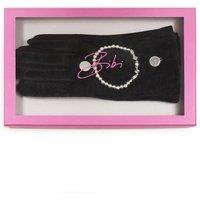 Bibi Bijoux Women's Black 'Obsidian' Glove & Bracelet Set
