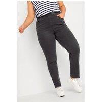 Yours Women's Low Rise Jeggings in Black | Size: 22-24
