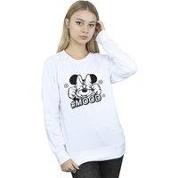 Disney Women's Minnie Mouse Mood Sweatshirt in White | Size: XL