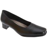 Mod Comfys Women's Plain Leather Court Shoes in Black | Size: 7