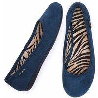 Moshulu Women's 'Banoffee 2' Ballerina Slippers in Indigo | Size: 6