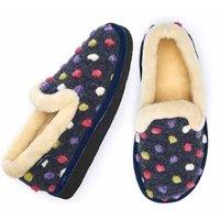 Moshulu Women's 'Peanut Brittle' Spotty Full Slippers in Indigo | Size: 7