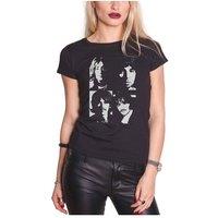 The Beatles Women's Back In the USSR Back Print T-Shirt in Black | Size: Large