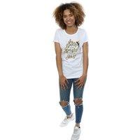 Disney Women's Tinkerbell Stars Cotton T-Shirt in White | Size: 2XL