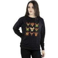 Disney Women's Lilo & Stitch Halloween Costumes Sweatshirt in Black | Size: 2XL