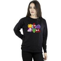 Marvel Women's Spidey & His Amazing Friends Faces Sweatshirt in Black | Size: Small