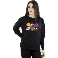 Marvel Women's Spidey & His Amazing Friends Faces Sweatshirt in Black | Size: 3XL