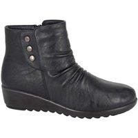 Boulevard Women's Zip Ankle Boots in Black | Size: 6