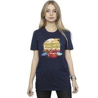 Disney Women's Cars Radiator Springs Group Cotton Boyfriend T-Shirt in Navy | Size: 2XL