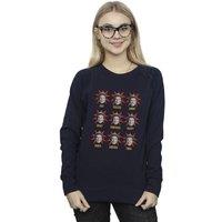 Elf Women's Many Moods Of Buddy Sweatshirt in Navy | Size: 4XL
