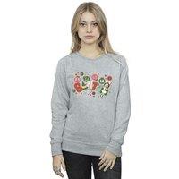 Elf Women's Santa Fa La La Sweatshirt in Grey | Size: XL