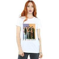 Friends Women's Group Shot Cotton Boyfriend T-Shirt in White | Size: 3XL