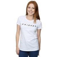 Friends Women's Logo Cotton T-Shirt in White | Size: Large