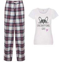 60 SECOND MAKEOVER Women's Frenchie Unconditional Love Pyjama Set in Pink | Size: XS
