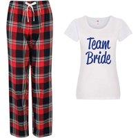 60 SECOND MAKEOVER Women's Team Bride Pyjama Set in Red | Size: Medium