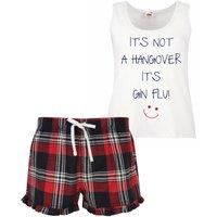 60 SECOND MAKEOVER Women's It's Not A Hangover It's Gin Flu Pyjama Set in Red | Size: XS