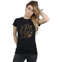 Avengers Infinity War Women's Logo Boyfriend T-Shirt in Black | Size: XL